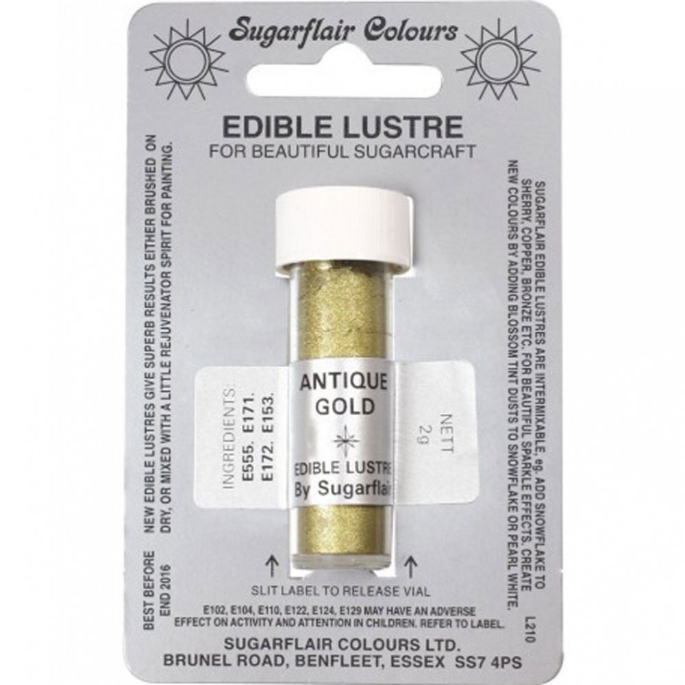 31425 Sugarflair Colours - Antique Gold - Edible Lustre Dusting